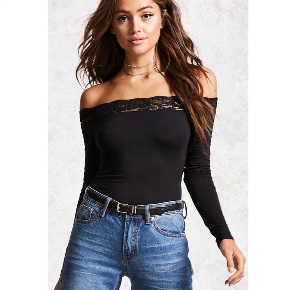 Forever 21 Lace Crop Top